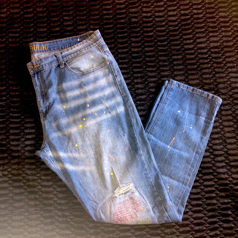 Hydraulic Painter Jeans 3D technology Sz 40